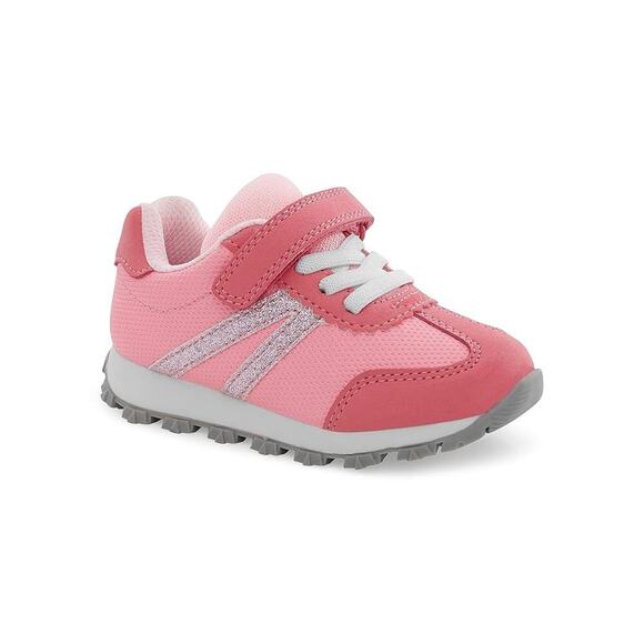 CARTER'S Pink Athletic Sneaker Running Shoe SIZE TODDLER 8 Sport Play Tread - Picture 2 of 3